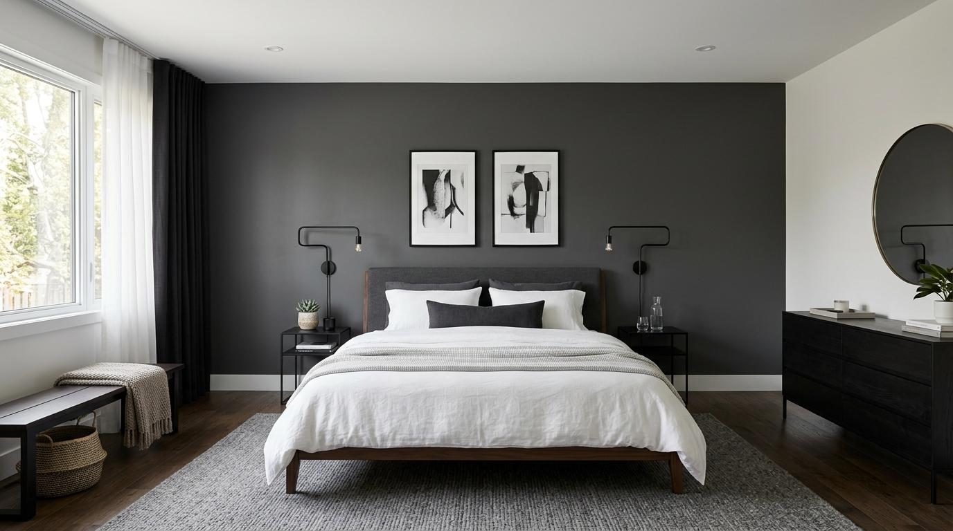 14 Sleek Grey and White Bedroom Mixes for a Grown Up Space
